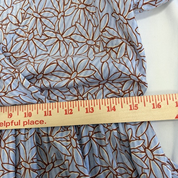 Madewell Marianna Puff-Sleeve Midi Dress in Pale Dawn Short Sleeve Size XXS - Picture 9 of 11